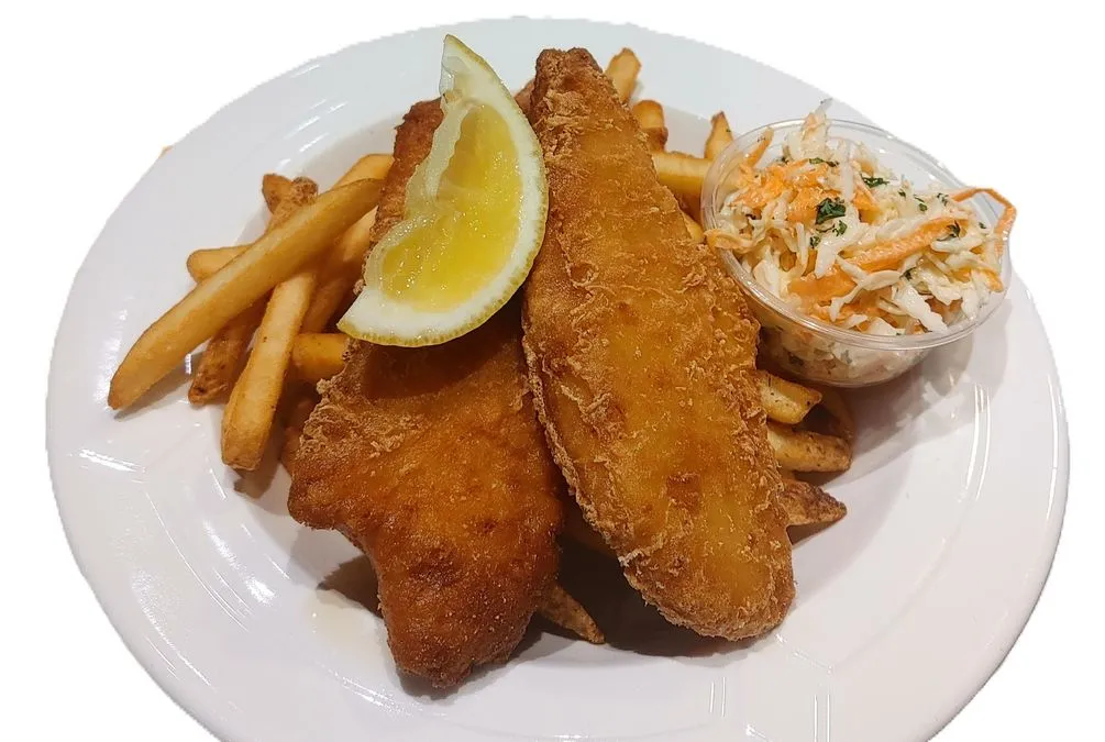 Fish and Chips at Pasta Kulture Italian Asian fusion Camrose AB